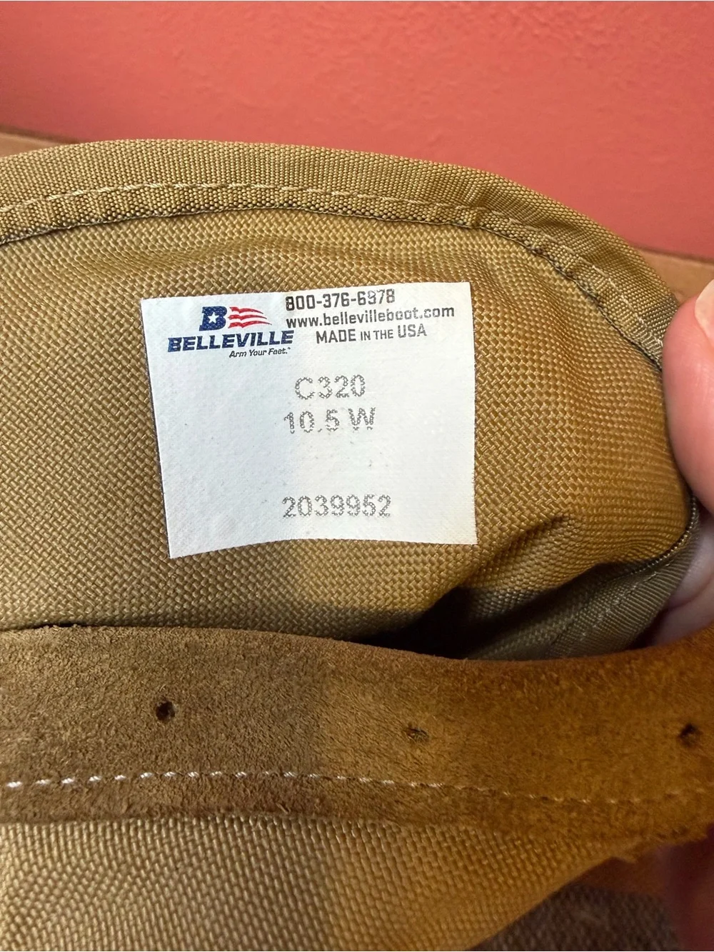 Belleville C320 Made in USA Combat Boots Tan Coyote Vibram Soles Mens 10.5 Wide